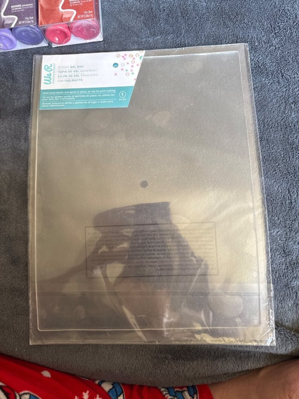 We R Memory Keepers Sticky Gel Mat For Beads & Print Making Clear 1 Pc